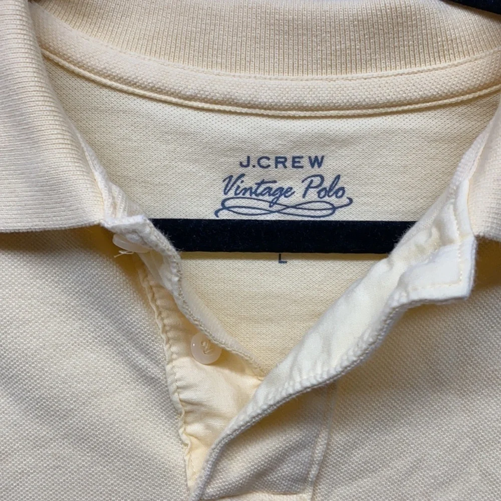 J. Crew Pique Cotton vintage Polo sz large